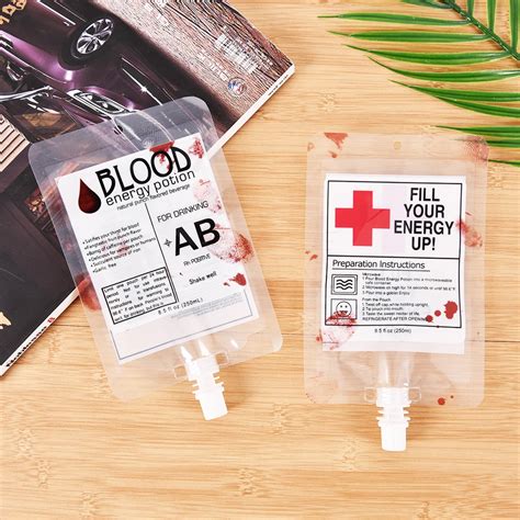 halloween fake blood bags|vampire diaries blood bags.